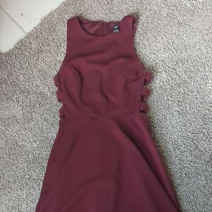Windsor Burgundy Backless Dress